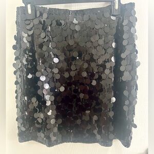 LIKES=10%+ OFF Black Sequin Skirt